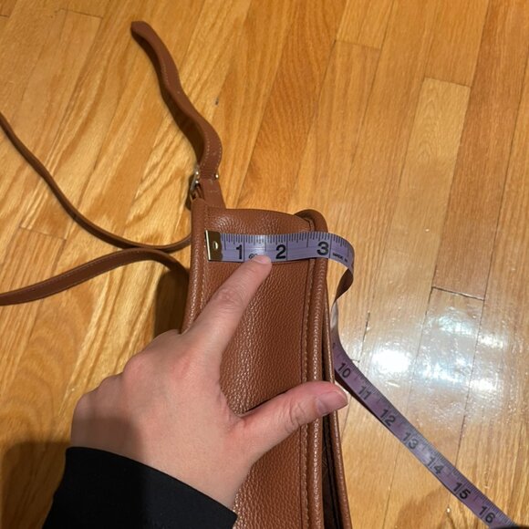 Longchamp Le Foulonne Leather Small Crossbody (Tan/Caramel Colour) - Picture 13 of 13